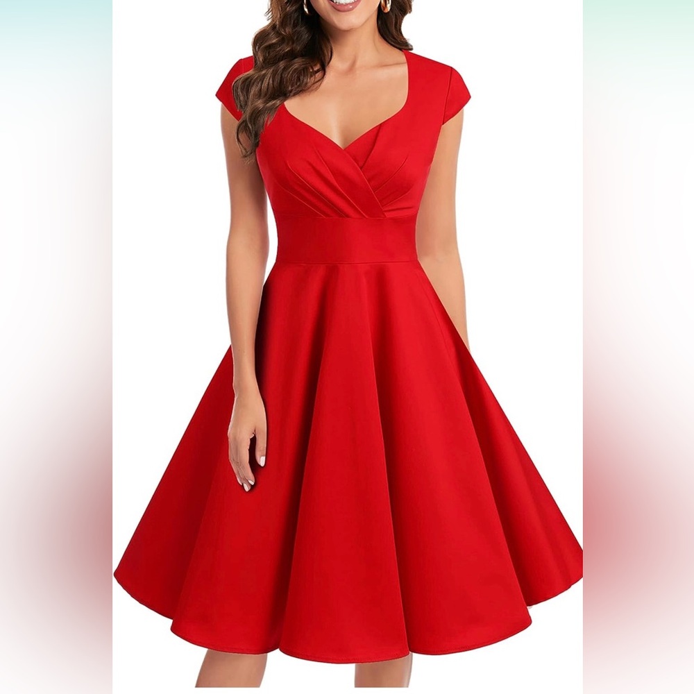 NWT Red XL Vintage style swing dress